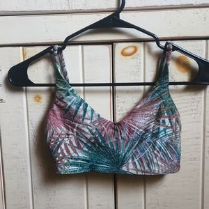O'Neill shimmer palm 🌴  print bikini top